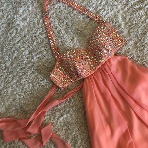 Peach Prom dress